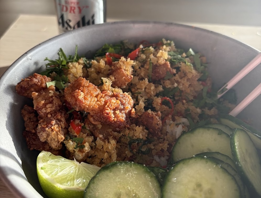 Fried Pork Belly with Toasted Rice