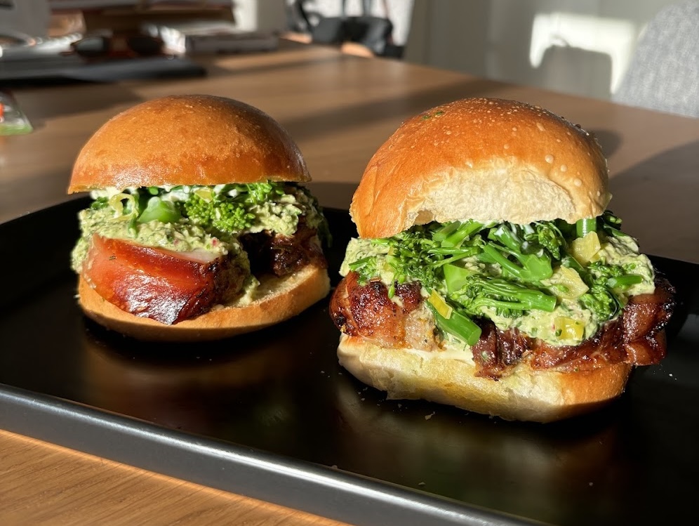 Porchetta Broccolini Sliders