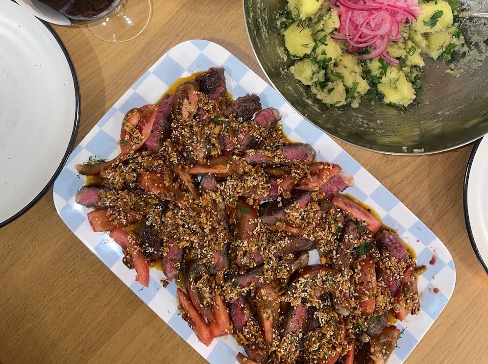 Skirt Steak with Salsa Macha