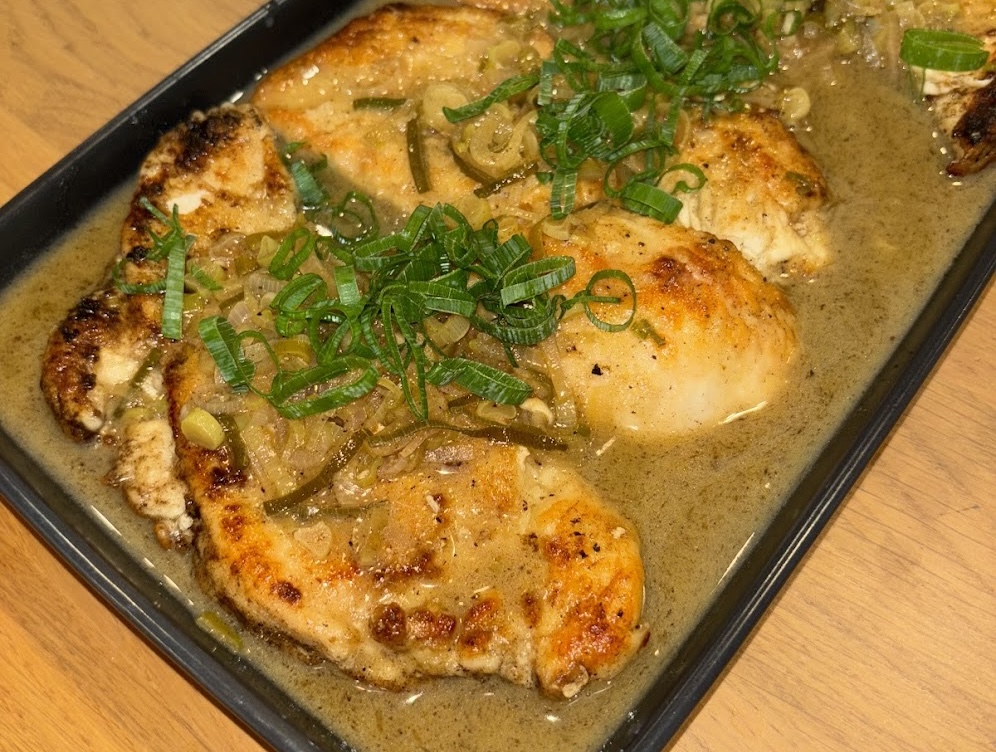 Spring Onion Chicken Piccata